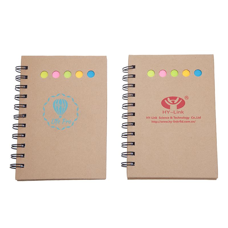 Eco-Friendly Kraft Paper Notebook And Sticky Notes Set One Dollar Only