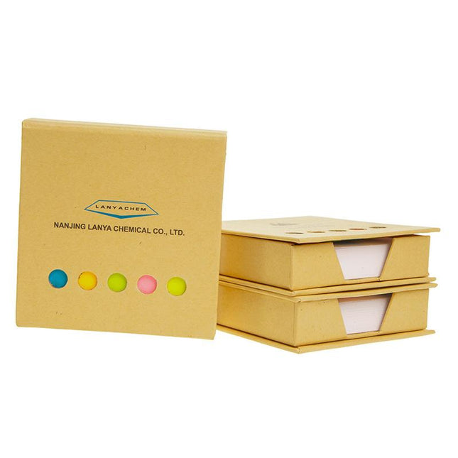 Notepad And Sticky Flag Set In Kraft Paper Box One Dollar Only