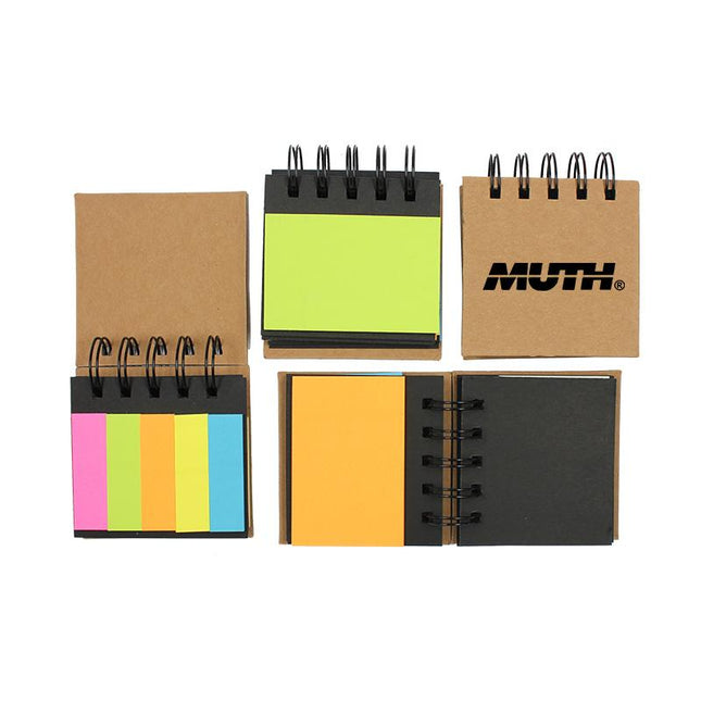 Spiral-Bound Sticky Notes Set One Dollar Only