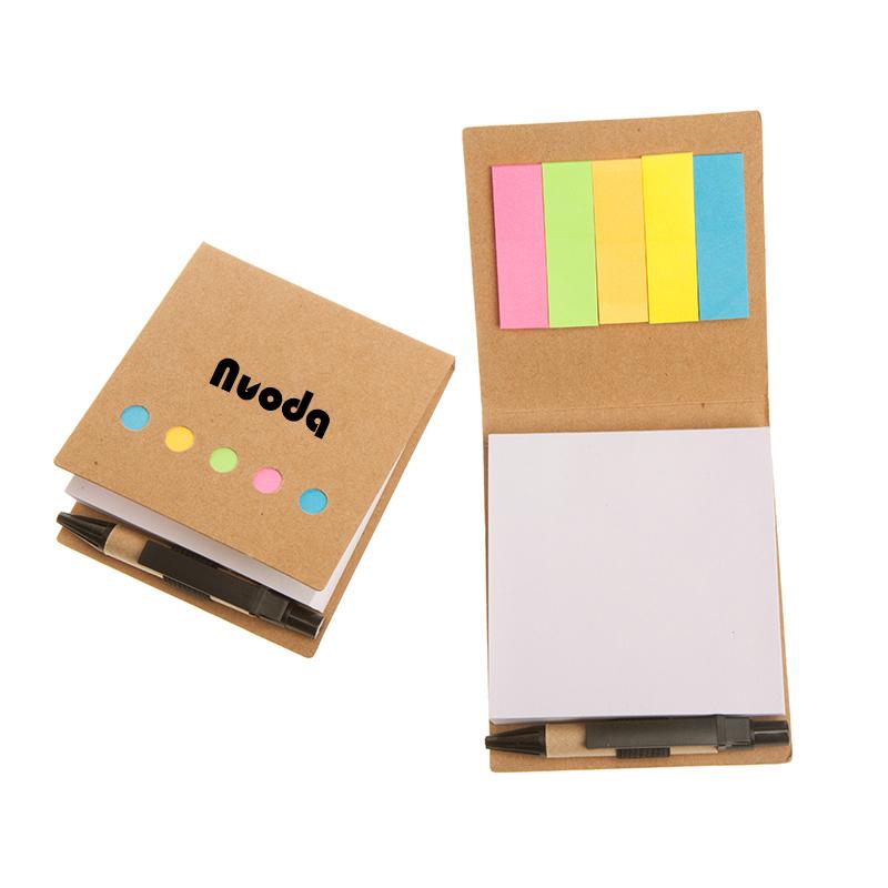 Eco-Friendly Square Notepad Set With Kraft Paper Cover – One Dollar Only