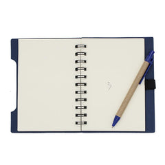 Spiral-bound Recycle Notebook with Pen and Elastic Band One Dollar Only