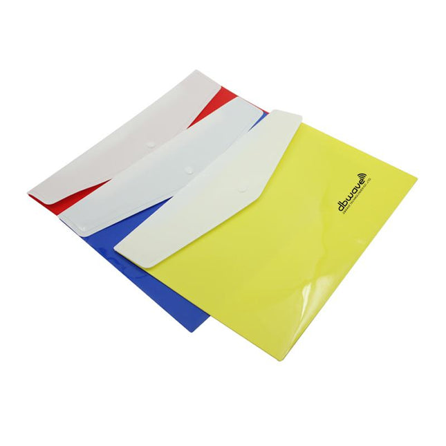 Envelope-Style A4 Document Holder With White Top Flap One Dollar Only