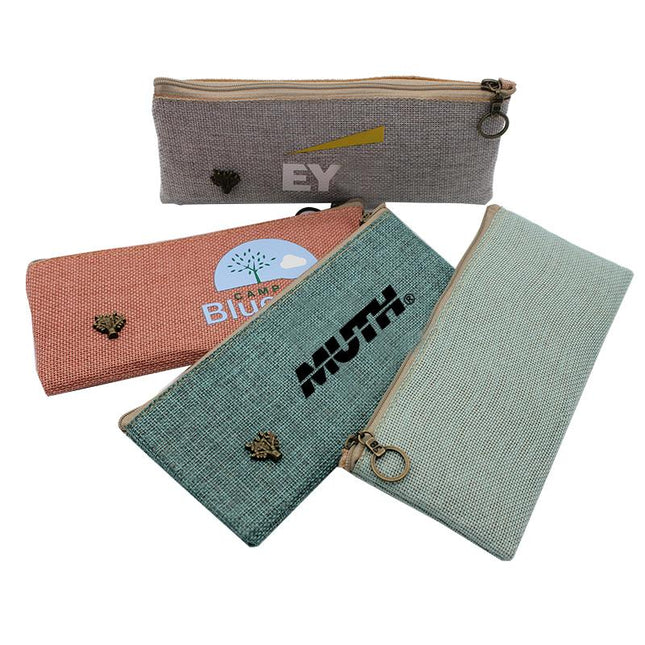 Cotton Pencil Case With Tree Design One Dollar Only