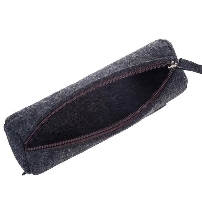 Cylindrical-Shaped Felt Pencil Case IWG FC One Dollar Only