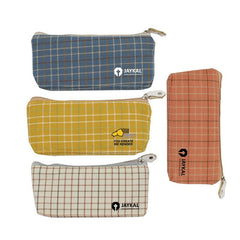 Zippered Pouch With Checkered Design IWG FC One Dollar Only