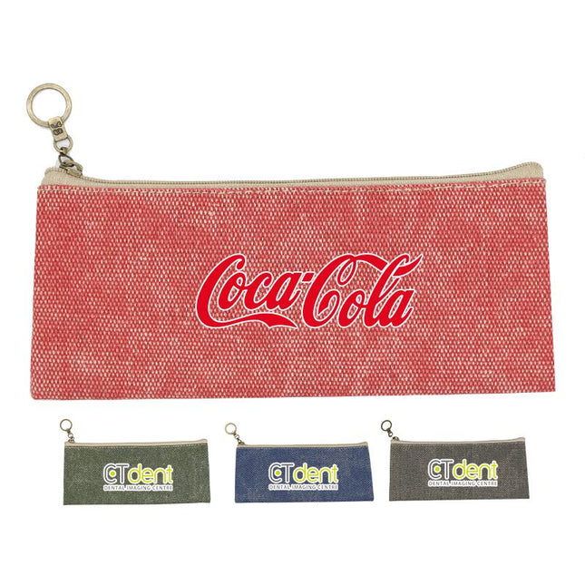 Cotton Zippered Pencil Case One Dollar Only