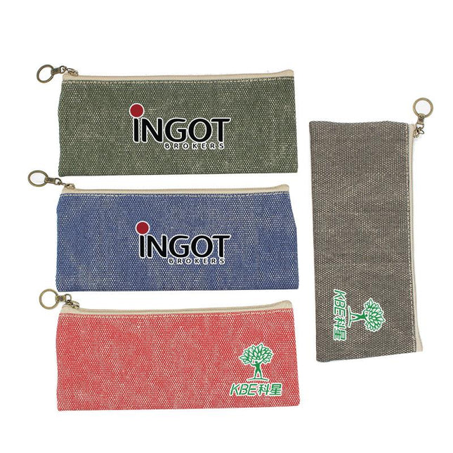 Cotton Zippered Pencil Case One Dollar Only