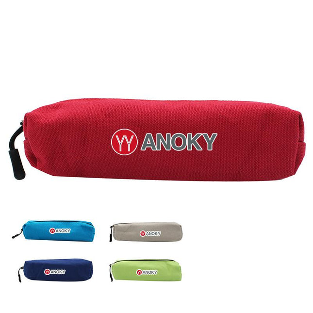 Small Rectangular Zippered Canvas Pencil Case One Dollar Only