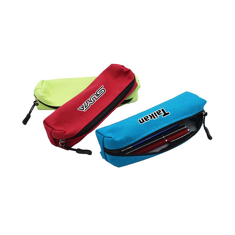 Small Rectangular Zippered Canvas Pencil Case – One Dollar Only