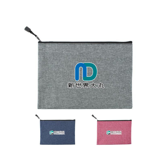 Distressed Fabric Zip Pencil Case IWG FC One Dollar Only