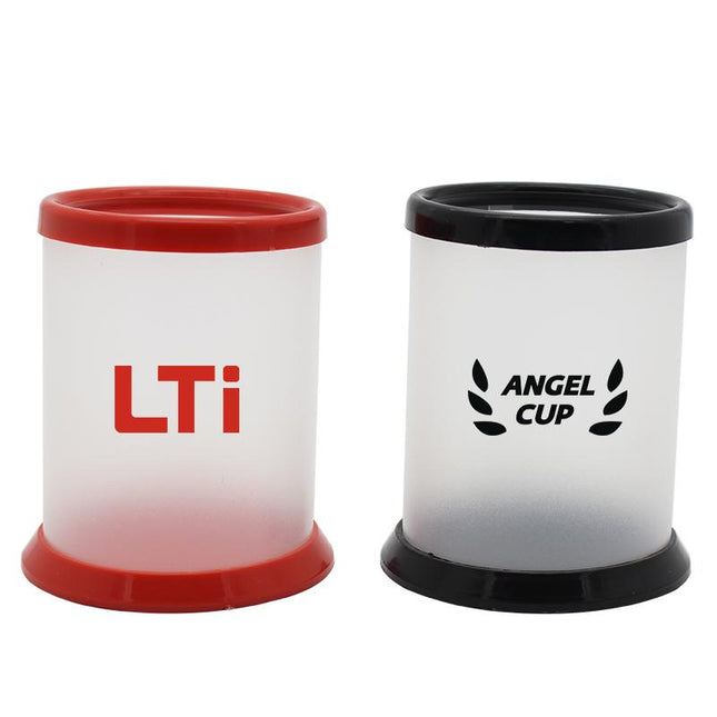 DIY Plastic Pen Holder In Red Or Black One Dollar Only
