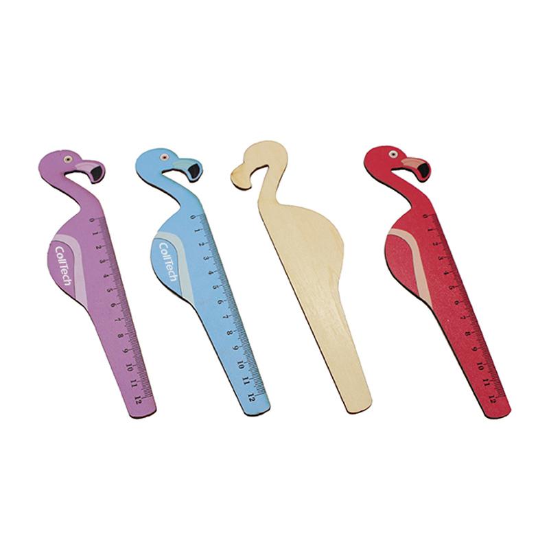 Flamingo-Shaped Wooden Ruler – One Dollar Only