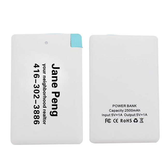 2500 Mah Card-Sized Power Bank One Dollar Only