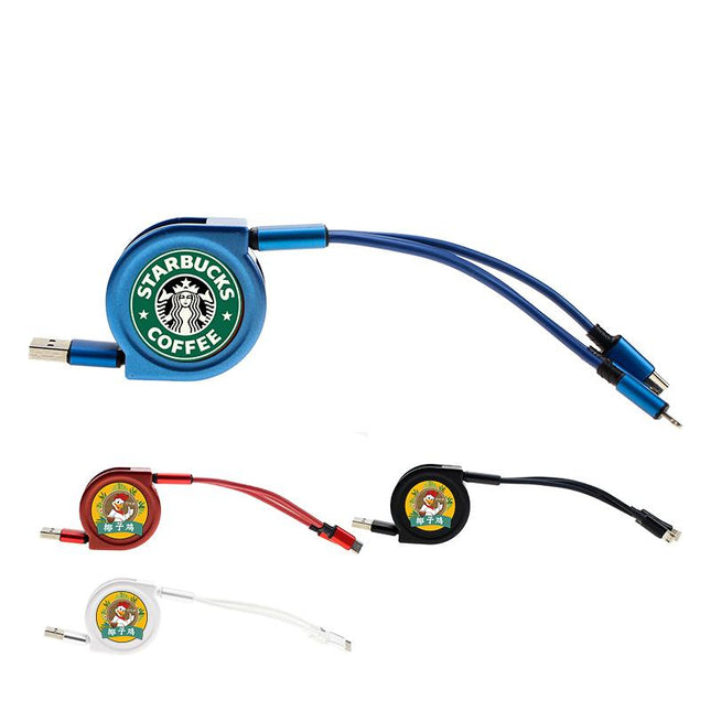 Retractable 3-in-1 Charging Cables IWG FC One Dollar Only