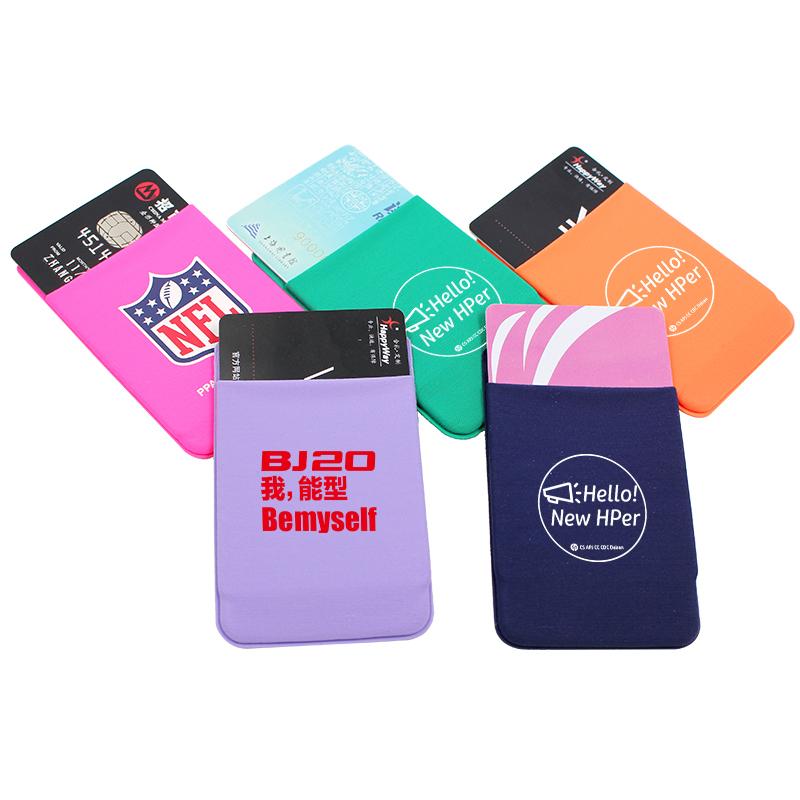 Colourful Card Holder With Sticker For Mobile Phone IWG FC One Dollar Only