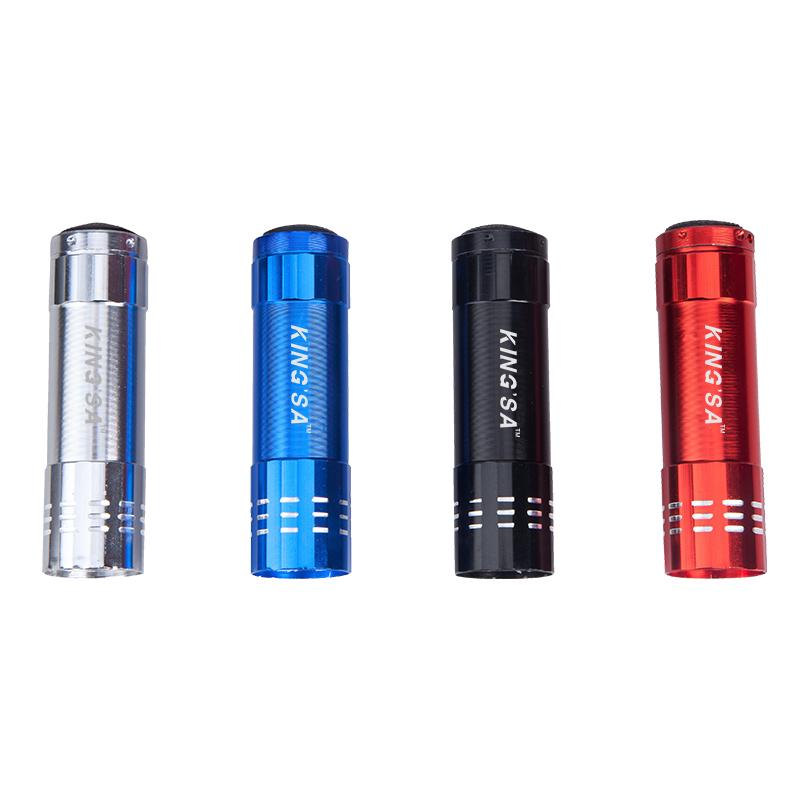 Mini Led Torch Light With Silver Ring Design – One Dollar Only