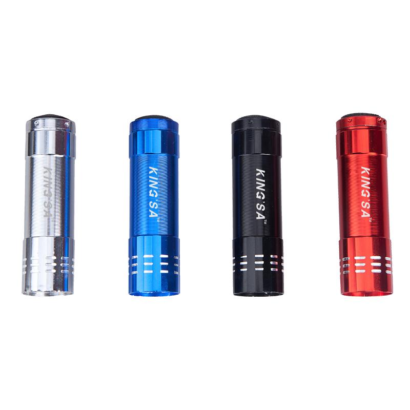 Mini Led Torch Light With Silver Ring Design One Dollar Only