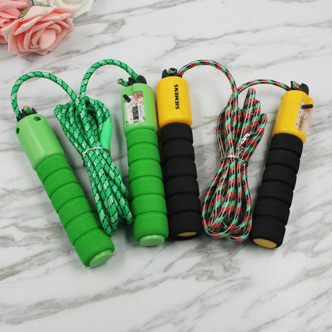 Skipping Rope With Grooved Eva Handles One Dollar Only
