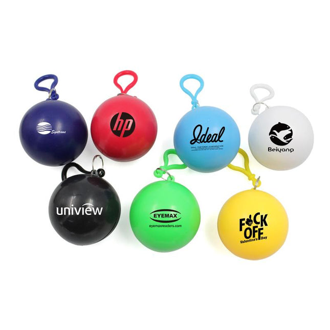 Portable Raincoat In Coloured Hollow Ball One Dollar Only