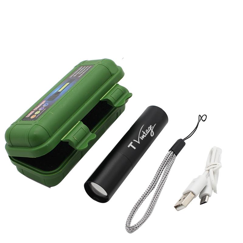 USB-Rechargeable Torch Light with Case One Dollar Only