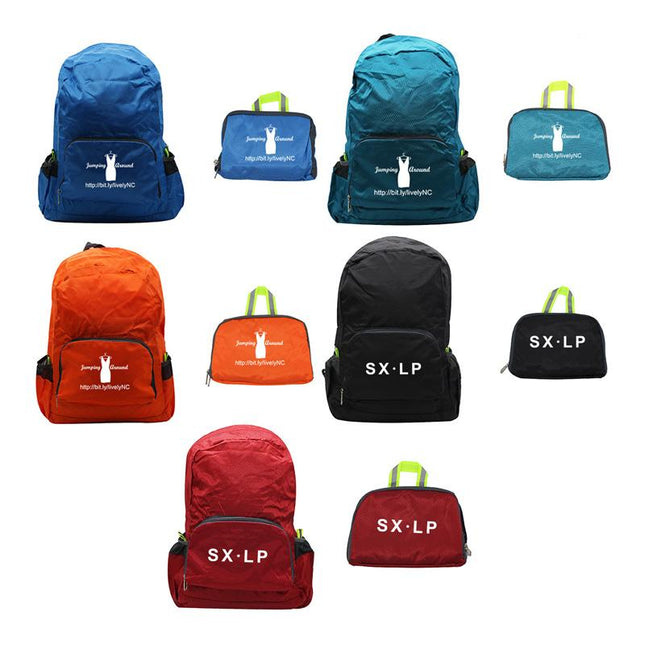 Foldable Outdoor Waterproof Backpack With Diamond Pattern One Dollar Only