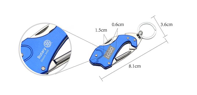 Keychain With 4-In-1 Multi-Tool Set One Dollar Only