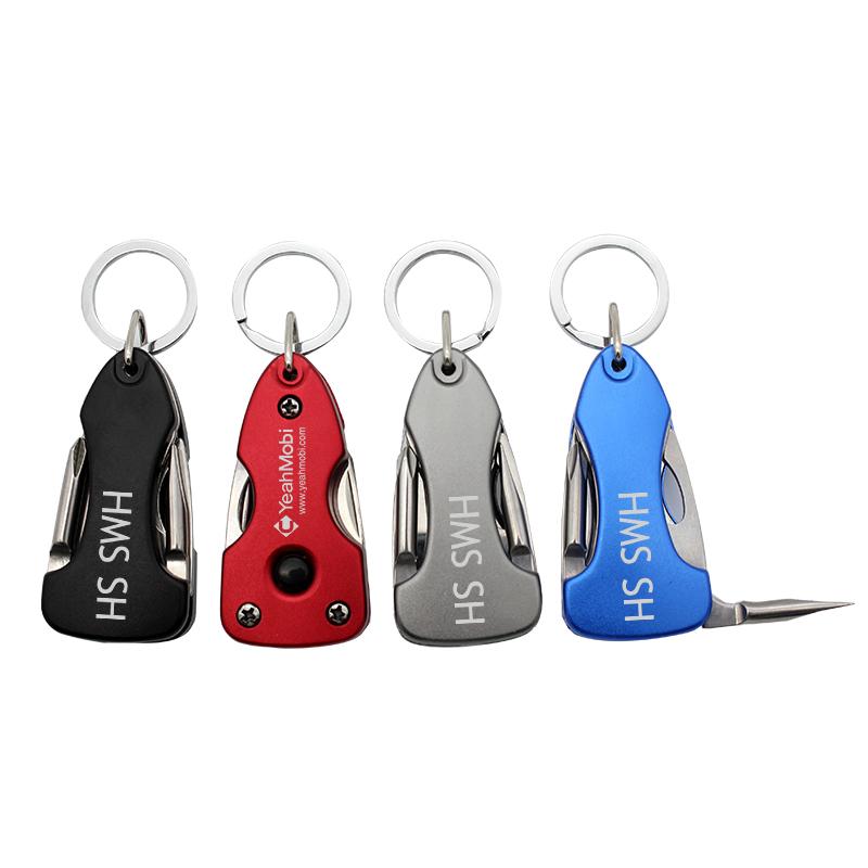 Keychain With 7-In-1 Multi-Tool Set One Dollar Only