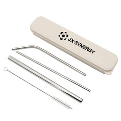 Wheat Box Stainless Steel Straw Set IWG FC One Dollar Only