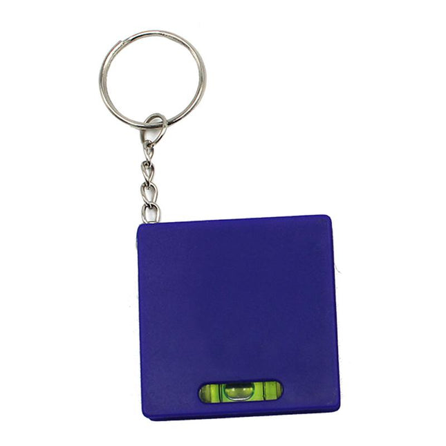 Square Keychain With Spirit Level And Retractable Tape Measure One Dollar Only