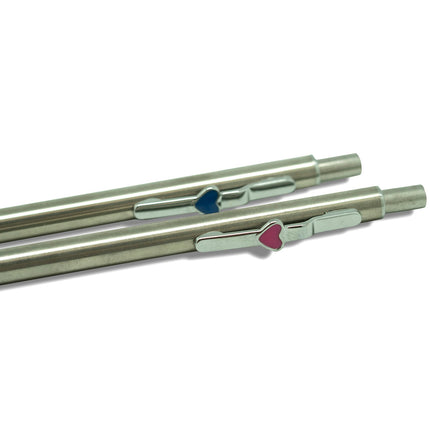 Stainless Steel Heart-shaped Clip Mechanical Pencil Pencils One Dollar Only