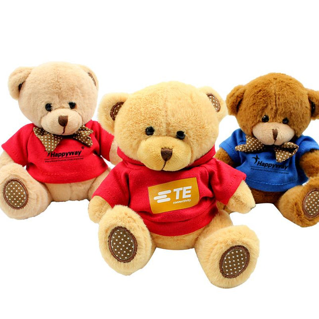 Bear Plush Toy With Bow One Dollar Only