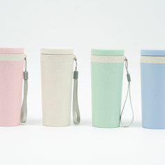 Double Walled Wheat Fibre Bottle Drinkware One Dollar Only