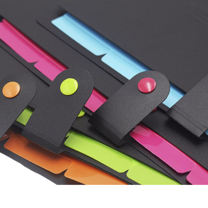 A4 Accordion File Folder with Snap Closure Files and Folders One Dollar Only