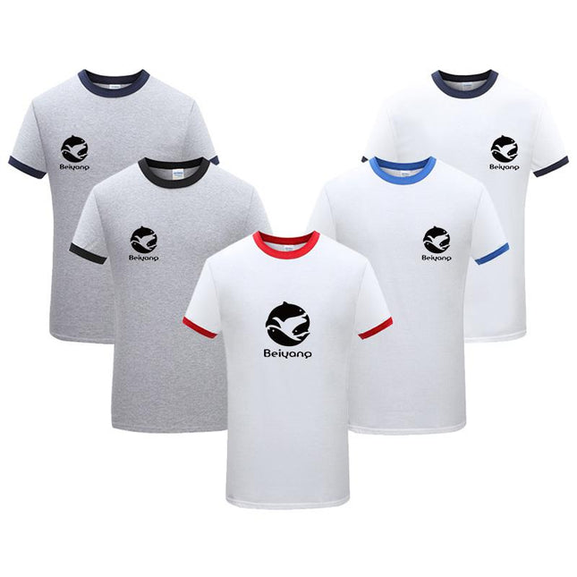 Short-Sleeved Round Neck T-Shirt With Contrast Edge IWG FC One Dollar Only