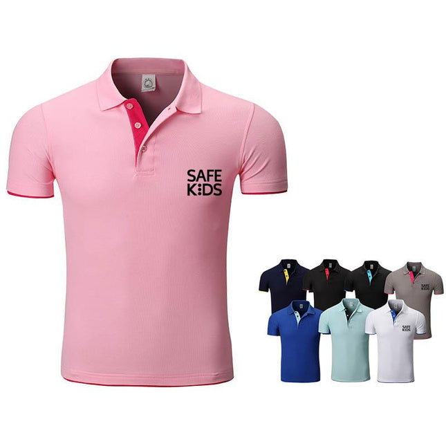 Short-Sleeved Polo Shirt With Coloured Inner Placket IWG FC One Dollar Only