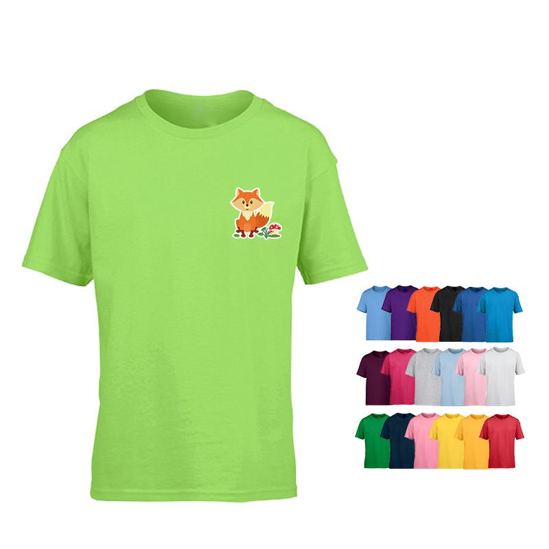 Kids Short-Sleeved Cotton Round Neck T-Shirt One Dollar Only