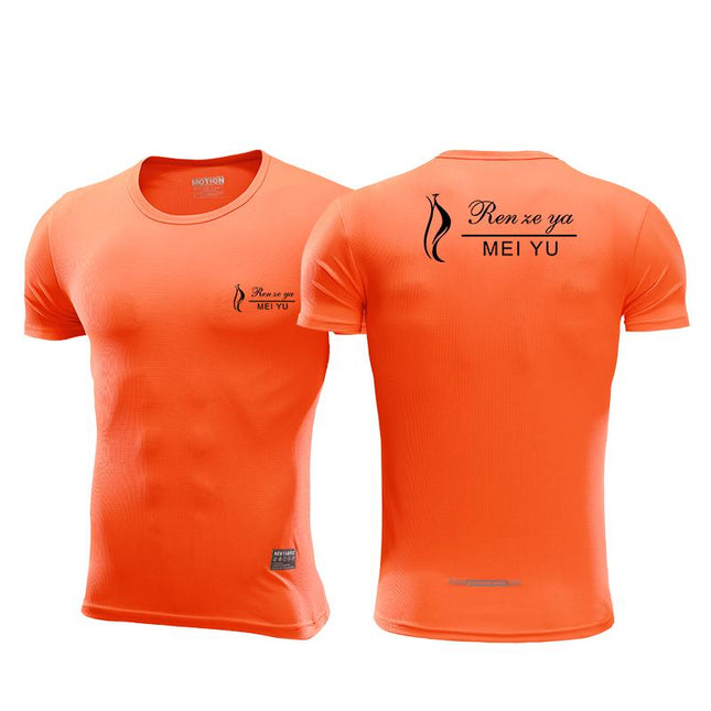 Quick Dry Round Neck T-Shirt with Reflective Strip IWG FC One Dollar Only
