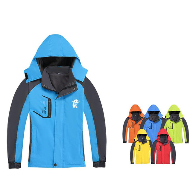 Zippered Long-Sleeved Waterproof Jacket With Fleece Lining IWG FC One Dollar Only