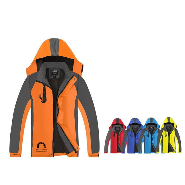 Zippered Long-Sleeved Waterproof Jacket With Hood IWG FC One Dollar Only