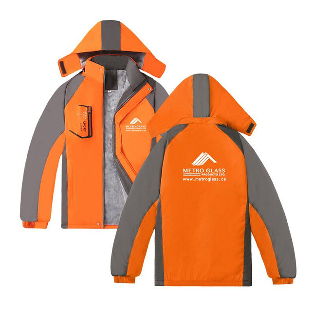 Zippered Long-Sleeved Waterproof Jacket With Lining IWG FC One Dollar Only