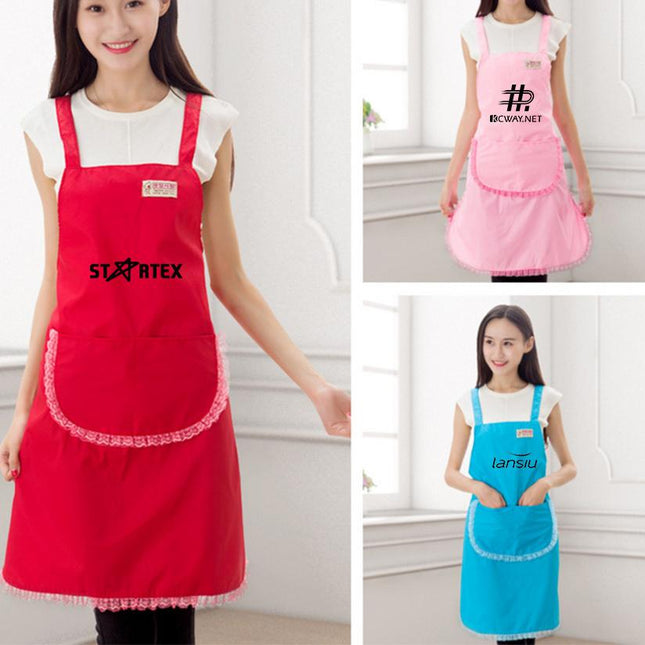 Neckband Apron With Lace Trim IWG FC One Dollar Only
