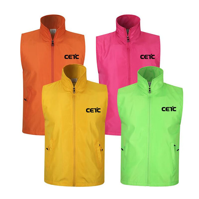 Zippered Sleeveless Jacket With High Neck IWG FC One Dollar Only
