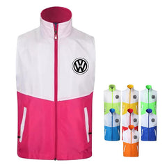 Dual-Coloured Zippered Sleeveless Jacket IWG FC One Dollar Only