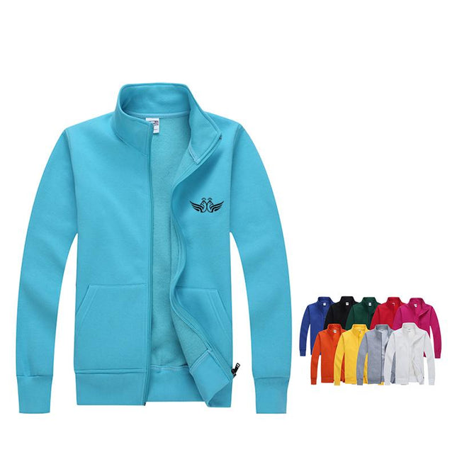 Zippered Fleece Sweater With High Collar IWG FC One Dollar Only