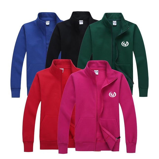 Zippered Fleece Sweater With High Collar IWG FC One Dollar Only