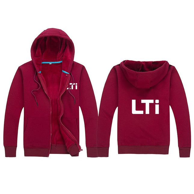 Zippered Long-Sleeved Sweater With Hood IWG FC One Dollar Only