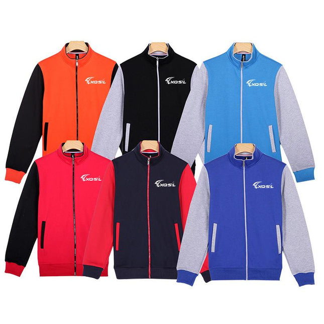 Dual-Coloured Zippered Long-Sleeved Jacket IWG FC One Dollar Only
