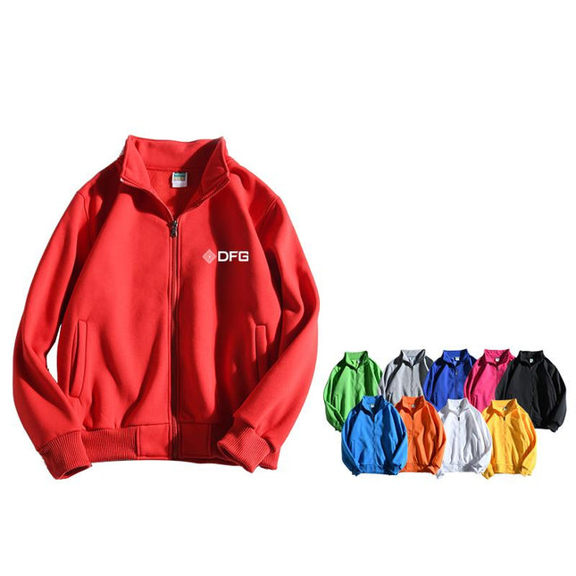 Zippered Long-Sleeved Sweater With 2 Pockets IWG FC One Dollar Only