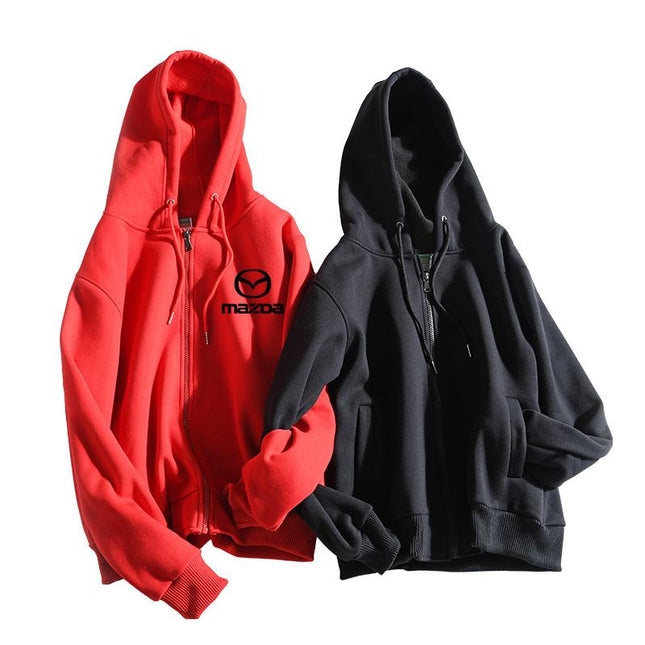 Zippered Long-Sleeved Sweater With Hood And 2 Pockets IWG FC One Dollar Only