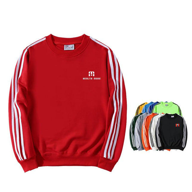 Three-Bar Stripe Design Round Neck Sweater IWG FC One Dollar Only